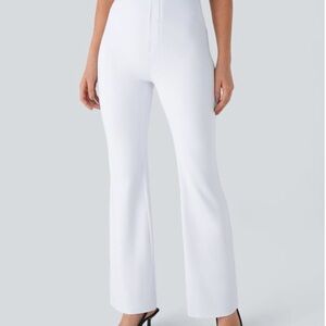 Elegant White Women's Work Leggings
